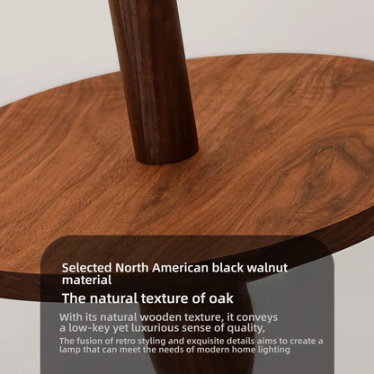 French Retro Solid Wood Floor Lamp Living Room Standing Lamp