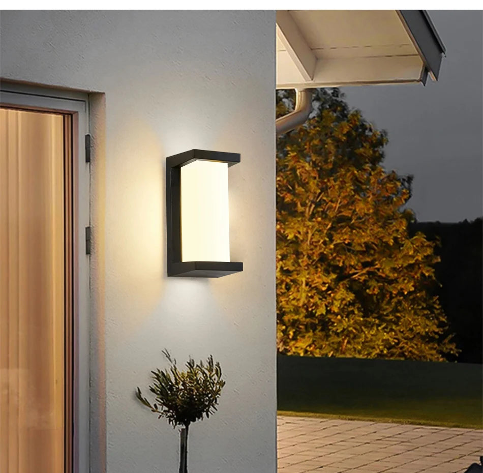 LED Outdoor Wall Lamp Waterproof IP65 Radar Sensor Ligthing