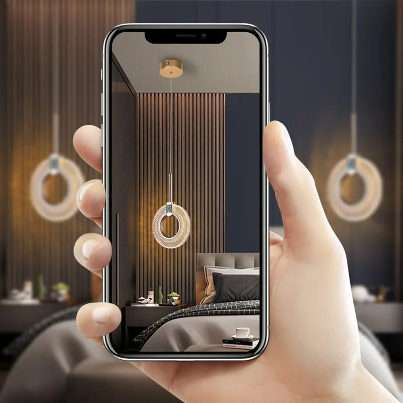 Modern Crystal LED Pendant Lamps Indoor Lighting For Home Decor