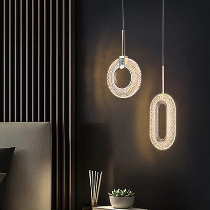 Modern Crystal LED Pendant Lamps Indoor Lighting For Home Decor
