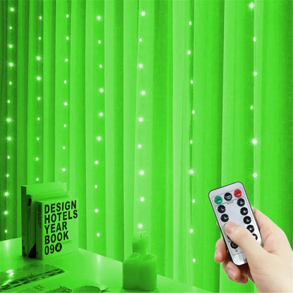 6x3M LED USB Curtain String Fairy Lights Christmas Garland