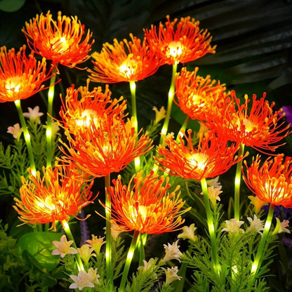 Solar Artificial Flower Stake Lights Outdoor Waterproof Garden Decor Lights