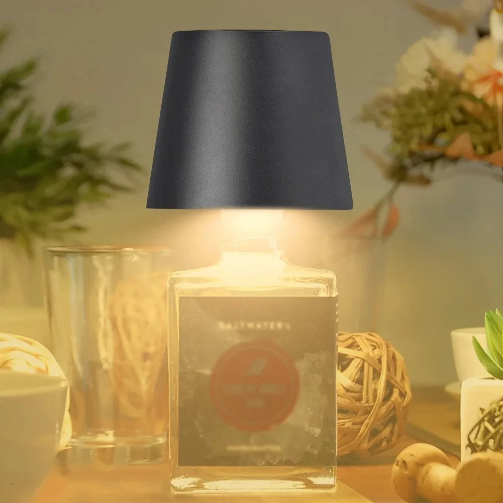 KFV Wireless Table Lamp Wine Bottles LED Bottle Light