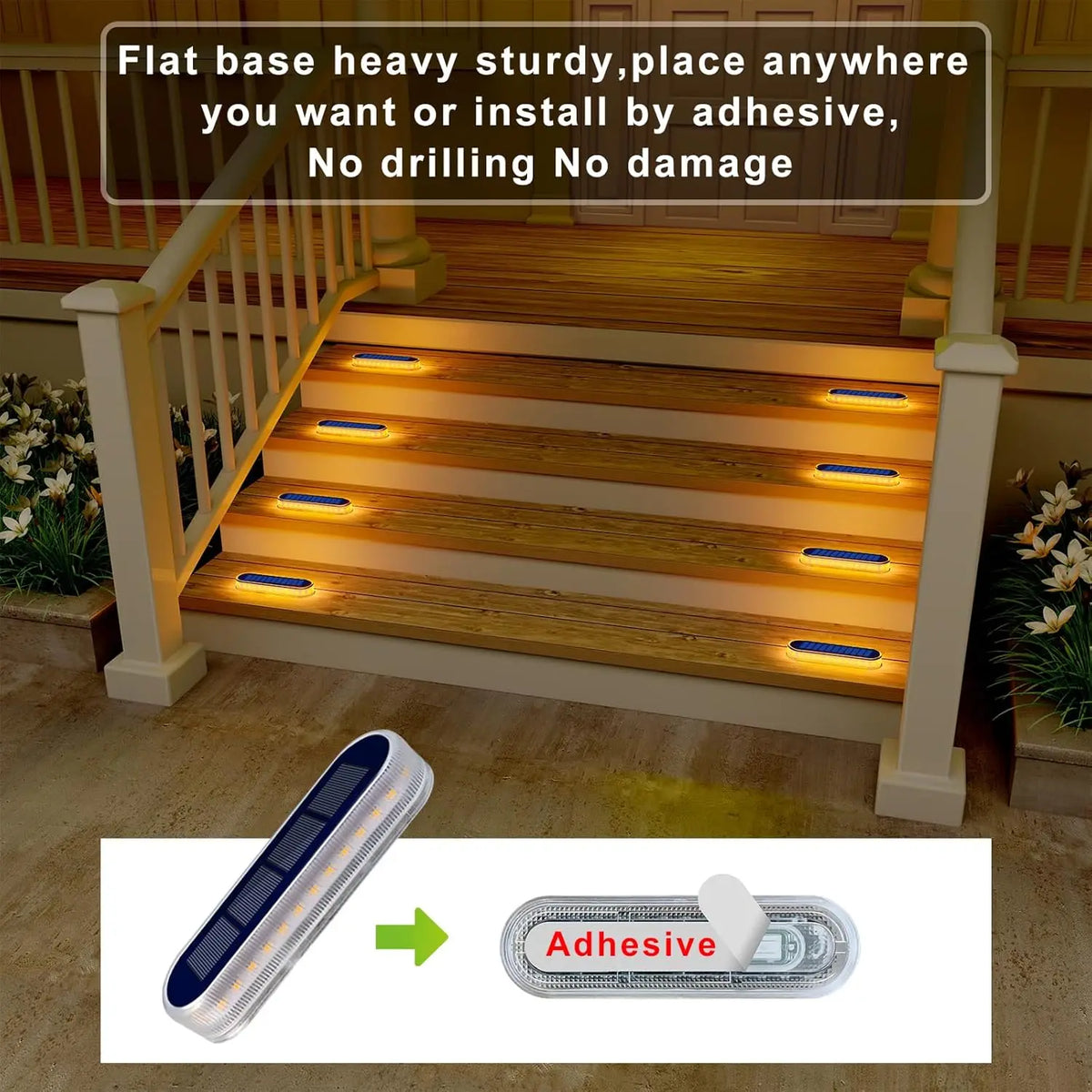 Quality Solar LED Deck Lights Outdoor Step Light Waterproof