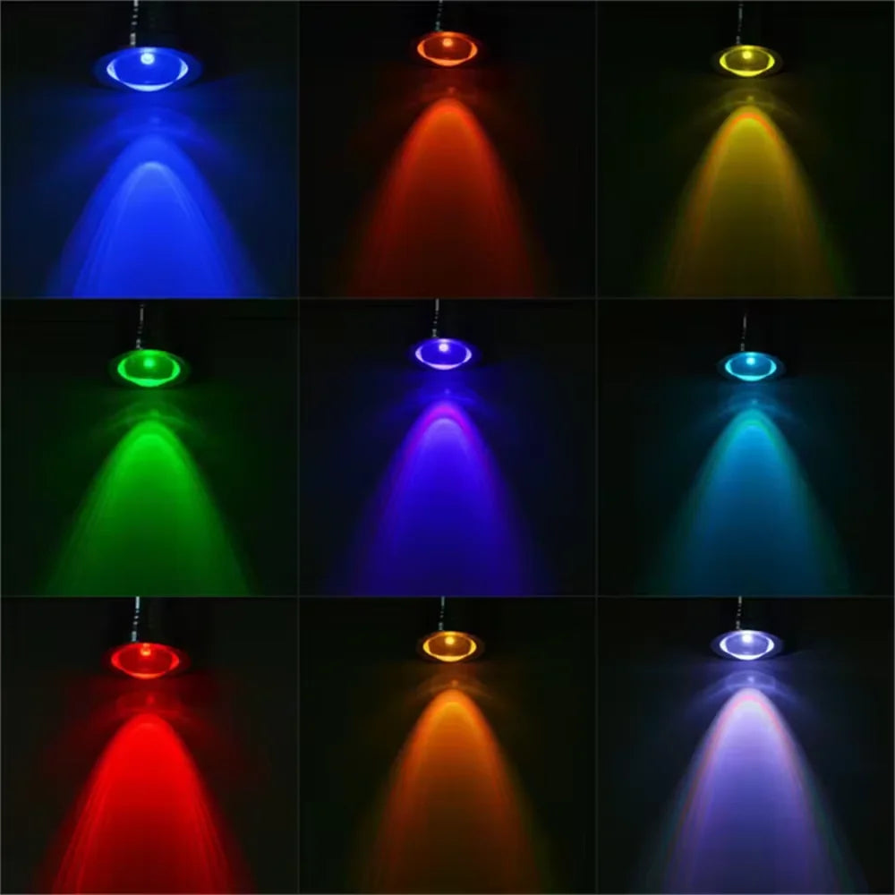 15W RGB LED Underwater Spotlight Bulbs Landscape Lamp