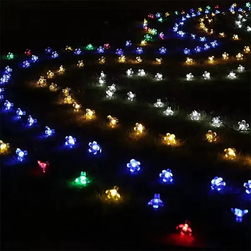 Solar Cherry Blossom Garden Blossom Lights Garlands