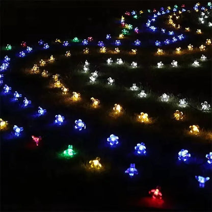 Solar Cherry Blossom Garden Blossom Lights Garlands