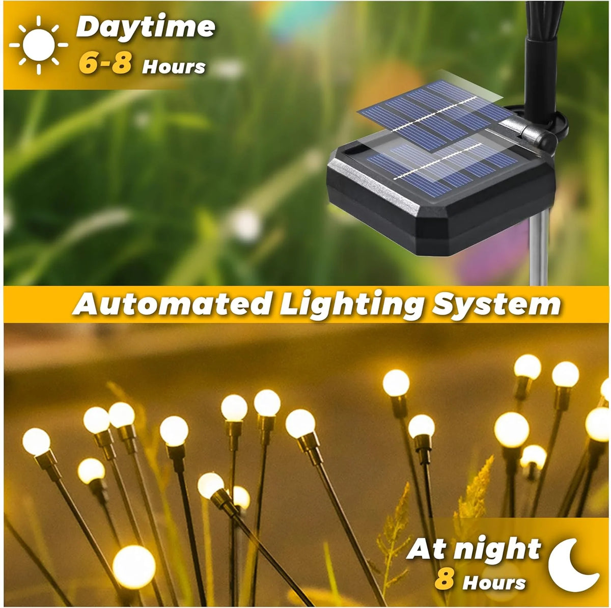 LED Solar Powered Garden Lights Firefly Lights Outdoor