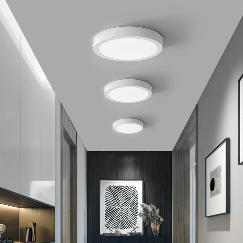 Led Ceiling Lights Fixture 110V 220V Ultra Thin Panel Lamp