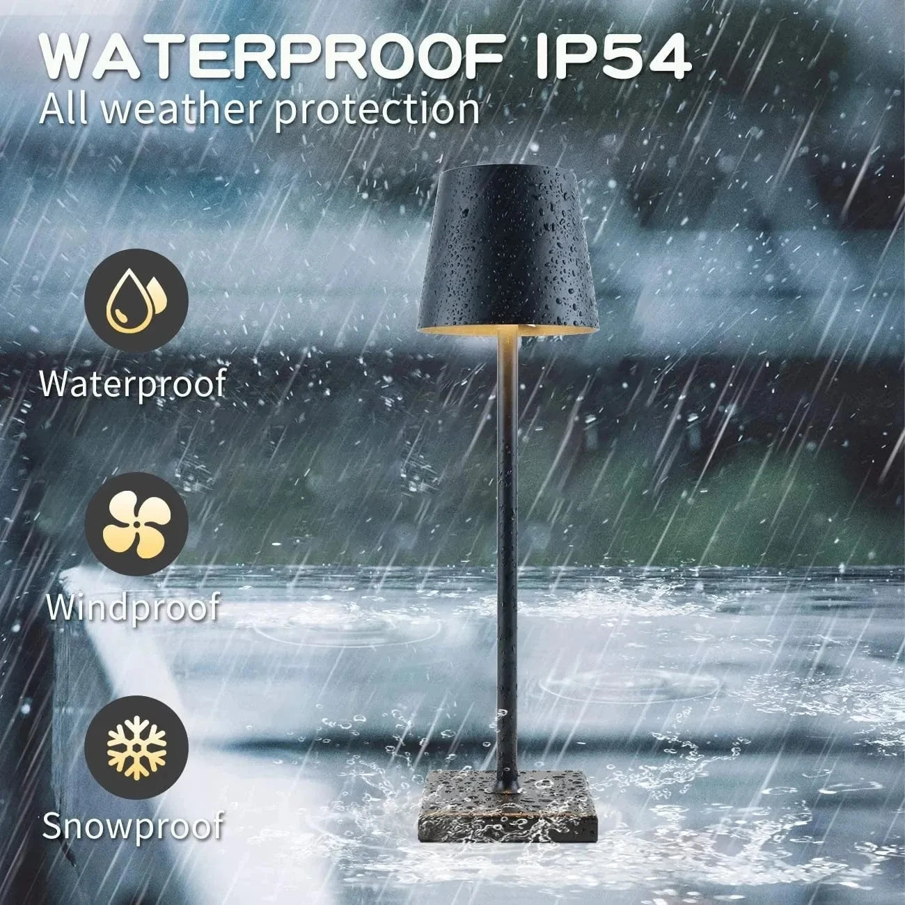 5200mAh USB Aluminum Alloy Desk Lamp LED Rechargeable