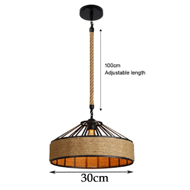 Newest Bamboo Pendant Lamp Ceiling Lights Rattan Wicker