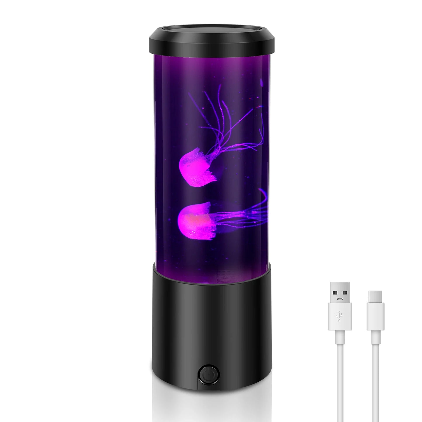 LED Jellyfish Lava Lamp Mini Aquarium Simulation Decorative