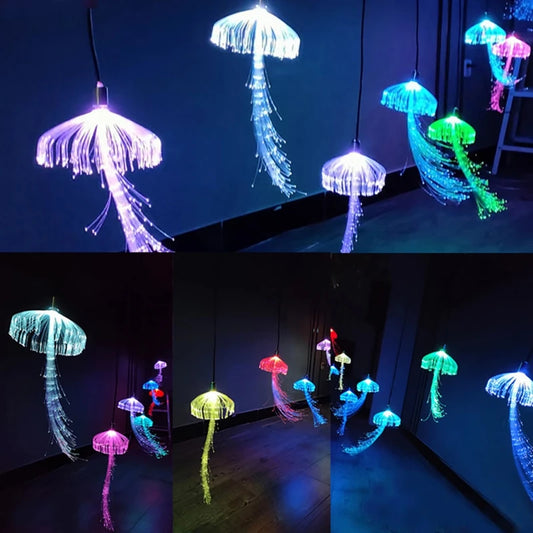 Jellyfish String Chandeliers Outdoor Christmas Garland Party Garden Tree Lights