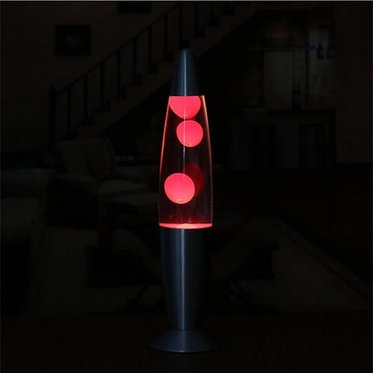 Jellyfish Decorative Lamp Metal Base Volcanic Lava Night Light