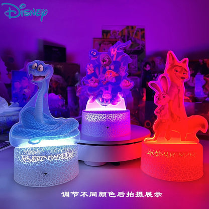 Disney Zootopia 3D night lights around