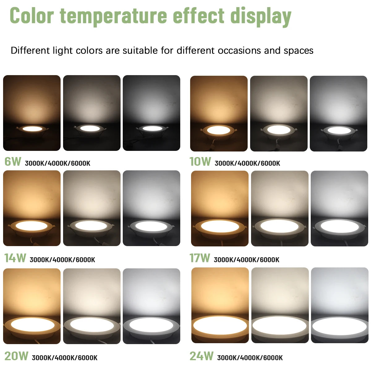 2pcs LED Downlight 110V 220V Ceiling Light Lighting