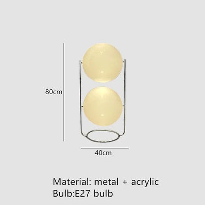 Italy Designer Led Floor Lamp White Ball 2.8 Stand Light