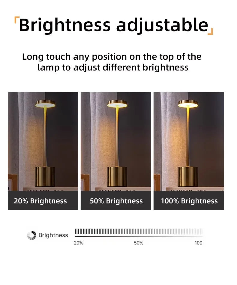 LED Classic Table Lamp USB Rechargeable Night Light