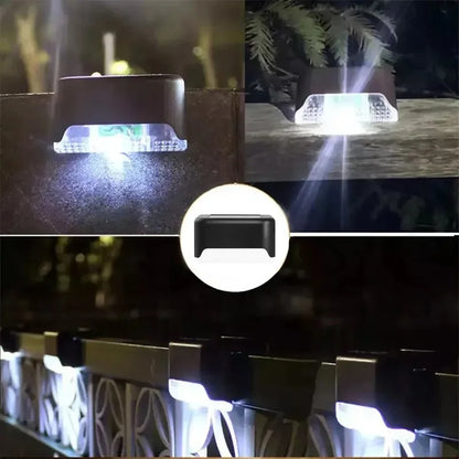 LED Solar Step Lamp Path Stair Outdoor Garden Lights