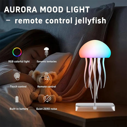 LED Jellyfish Lamp with 9 Tentacles 2 Working Modes