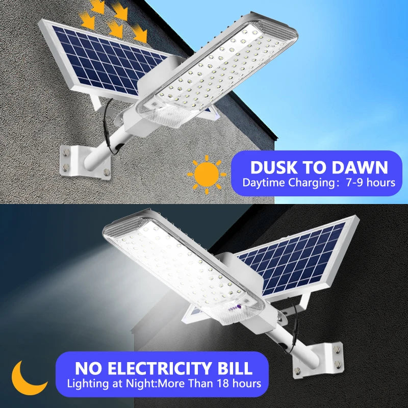 Solar Street Light Backyard Street Lamps Security Flood Lighting