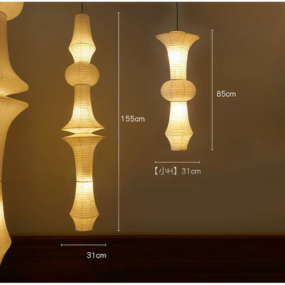 Nordic Wabi Sabi Wind Rice Paper Led Pendant Lights