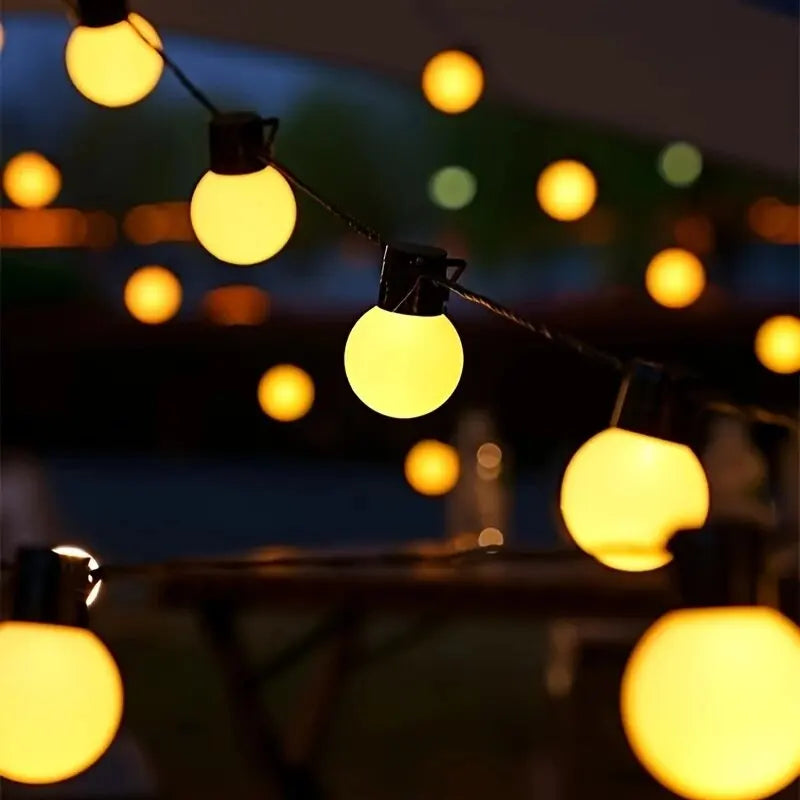 1PC LED Solar Light String Outdoor White Balls Decoration Lights