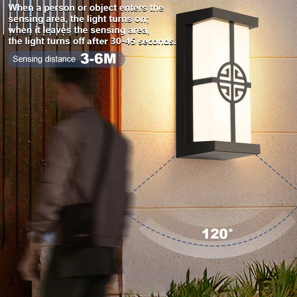 Outdoor Lamps Motion Sensor Wall Light Waterproof Lamp