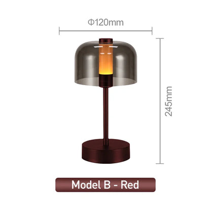 Modern Retro Nordic Desk Lamp Rechargeable Indoor Table Lamp