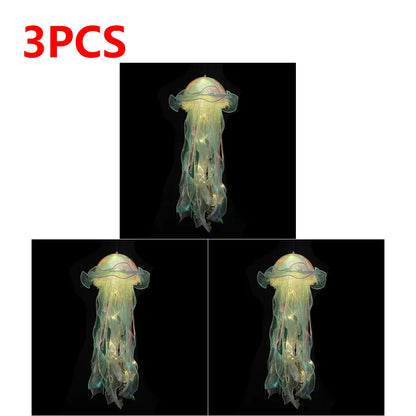 DIY Jellyfish Bedroom Light Lamp Hanging Ceiling Lanter