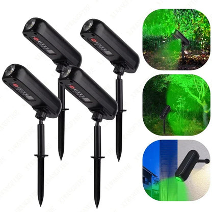 LED Outdoor Solar Lawn Lights Landscape Spotlights