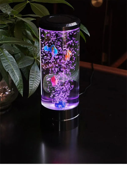 LED Lava Volcano Lamp with Remote Control RGB Light