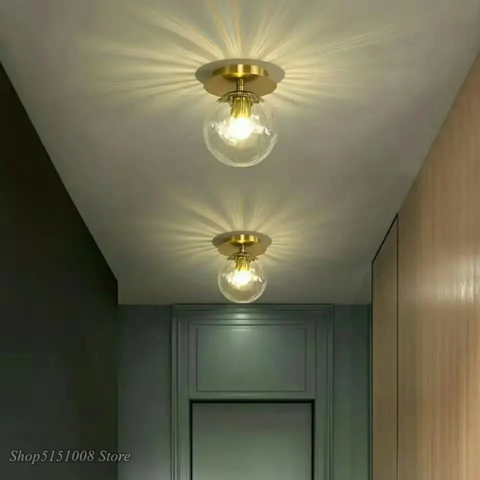Round ball Glass Ceiling Lamps Modern Cheap