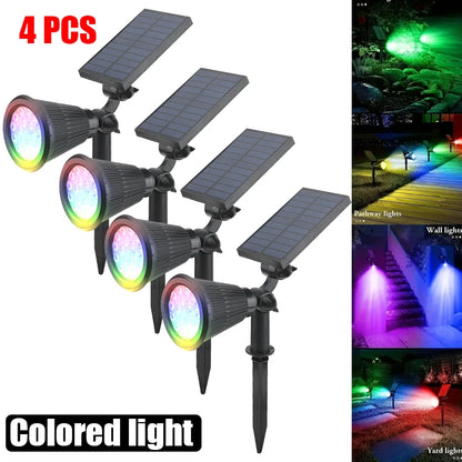 Solar Spot Light Outdoor Lawn Lamp Waterproof Spotlights