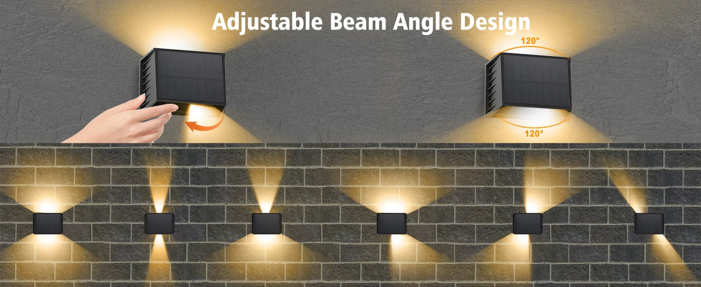 Outdoor Solar Lamp Solar Wall Light Fence Wall