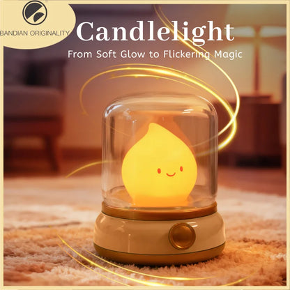 Mini Desktop LED Cute Night Lamp Creative USB Rechargeable