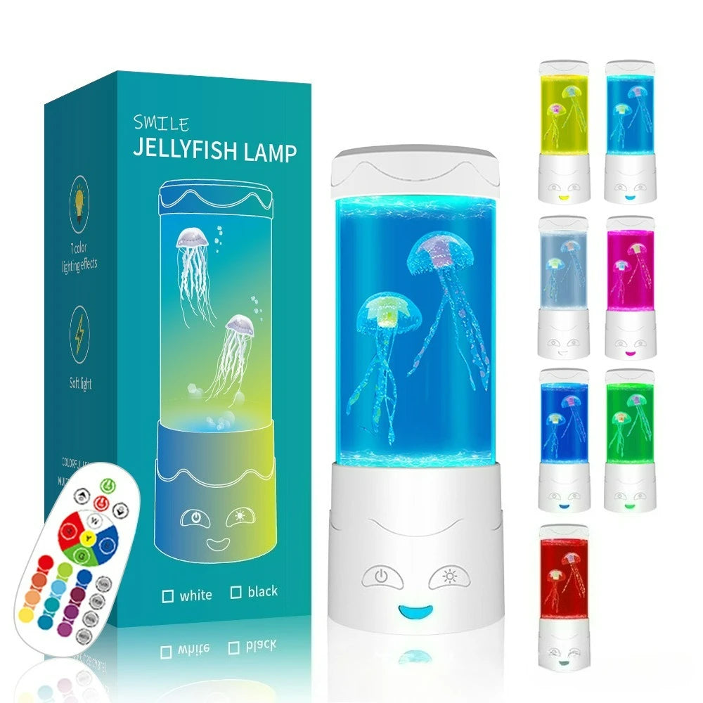 LED Lava Volcano Lamp with Remote Control RGB Light