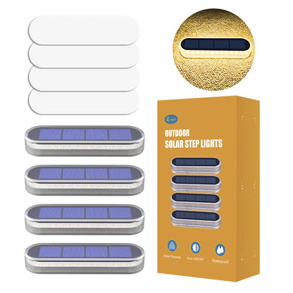Solar Deck Lights IP68 Waterproof Outdoor Auto On/Off Lighting