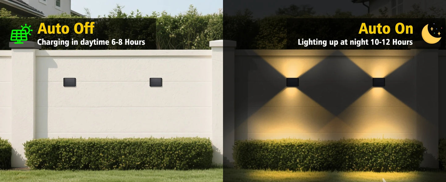 Outdoor Solar Lamp Solar Wall Light Fence Wall