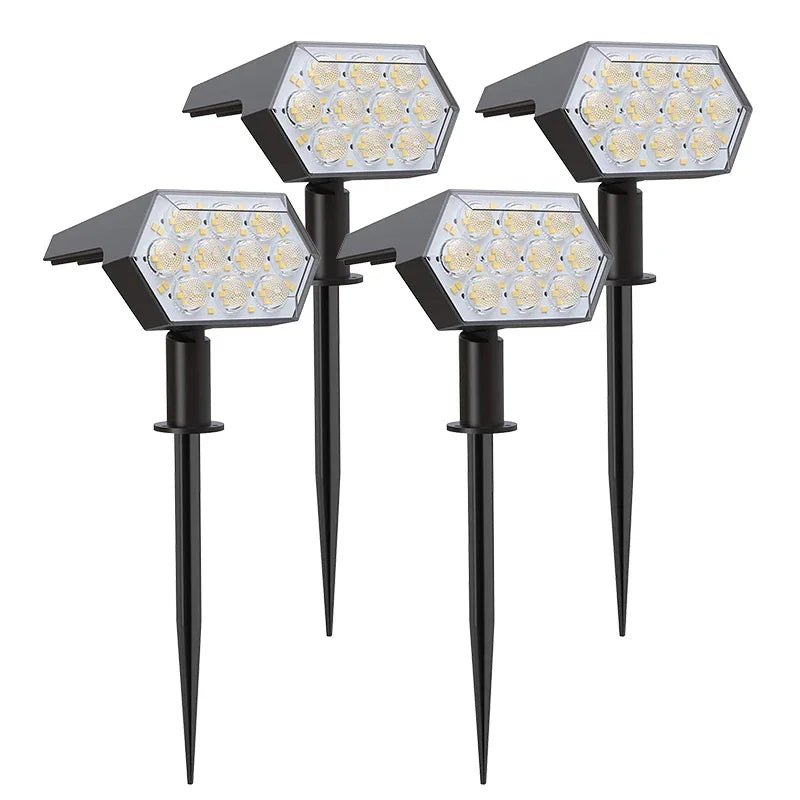Solar Lights Outdoor  92 LED Solar Spot Lights Outdoor IP67 Waterproof