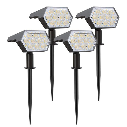 Solar Lights Outdoor  92 LED Solar Spot Lights Outdoor IP67 Waterproof