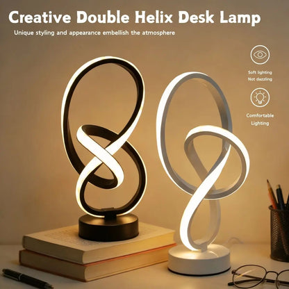 Simple and Creative LED Desk Lamp with USB Three Color Adjustable