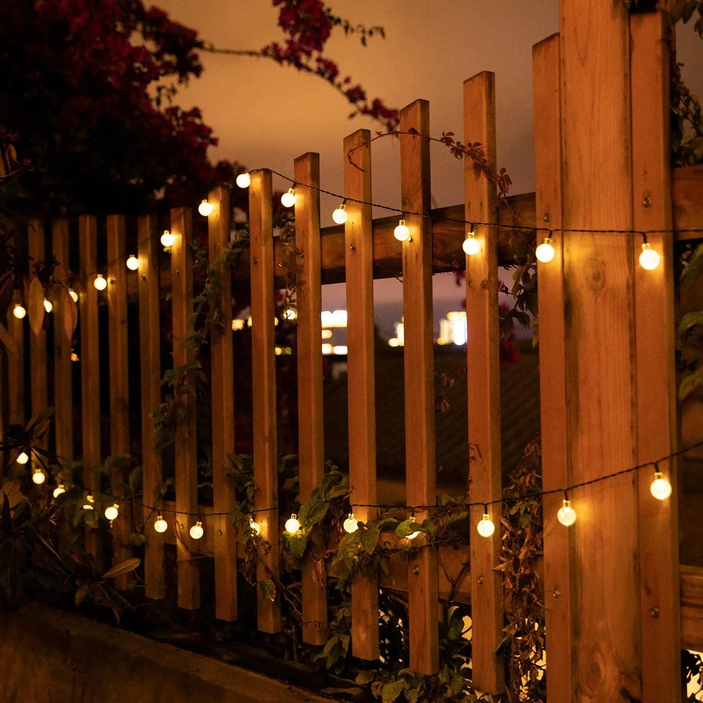 Solar String Lights Outdoor 200 Led Crystal Globe Lights