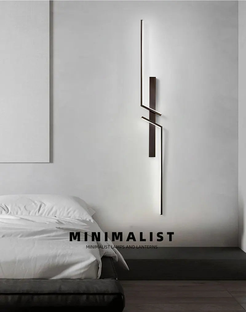 Long Strip LED Wall Lamps for Bedroom Living Room Indoor