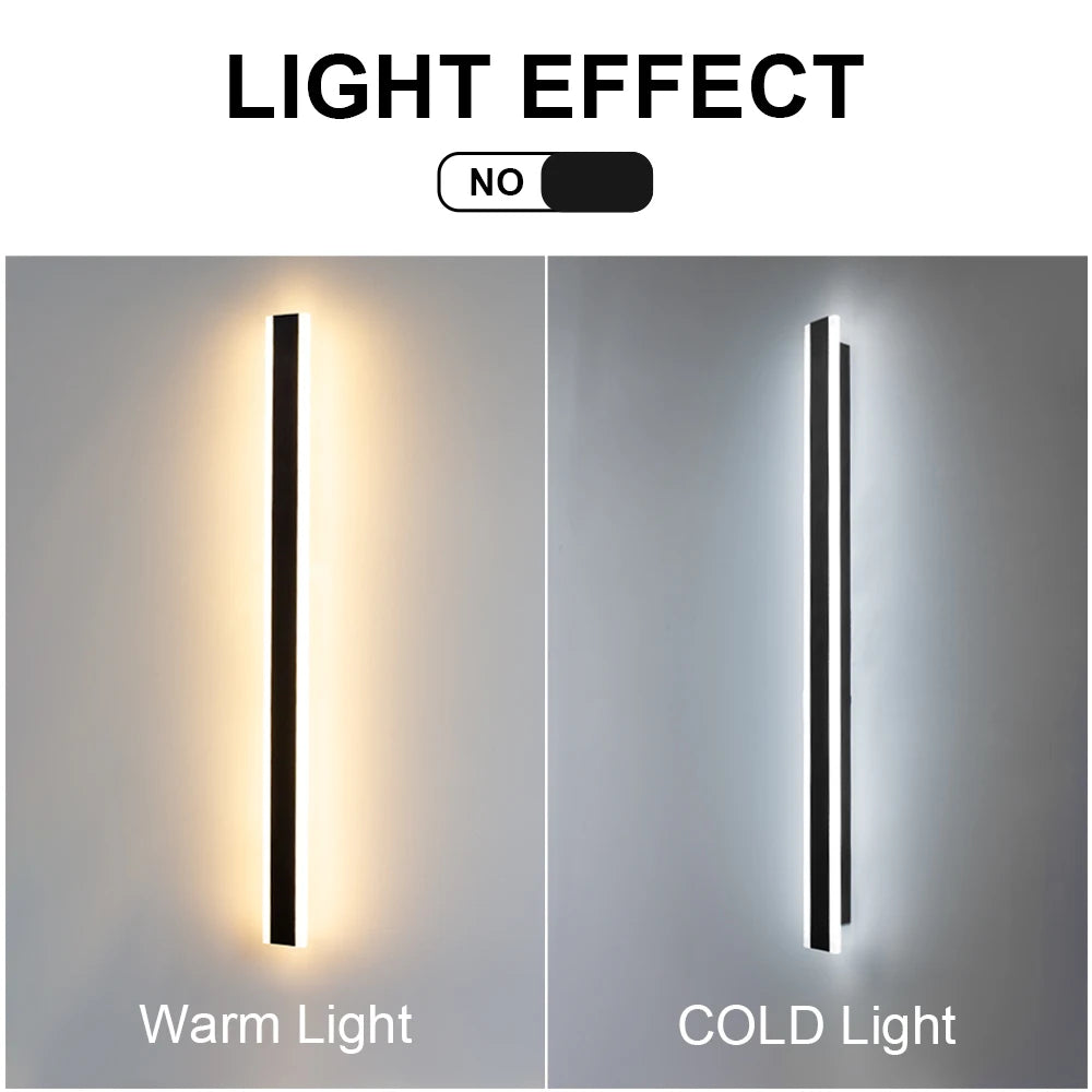 Outdoor LED Wall Light Waterproof IP65 Long Wall Lamps