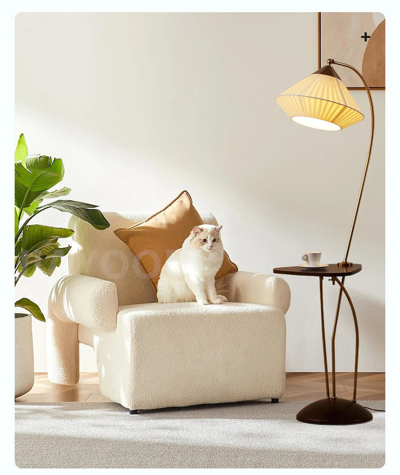 Japanese Retro Floor Lamp SofaSide Standing Lamp  Light