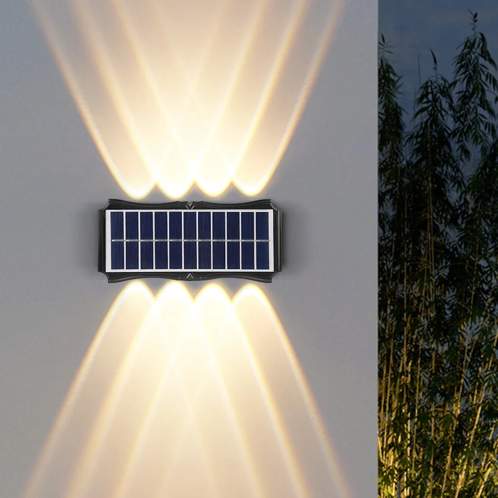 Solar Wall Light Led Courtyard Street Exterior Garden Wall Lighting