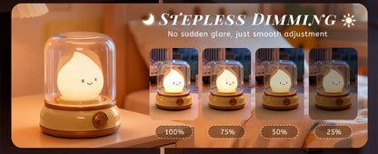 Mini Desktop LED Cute Night Lamp Creative USB Rechargeable
