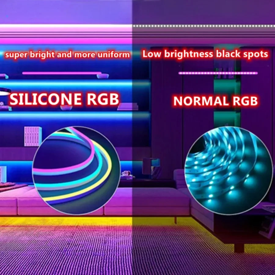 RGB Esports Room Neon Strip Light USB Flexible Ribbon Tape