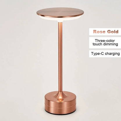 LED Table Lamp Touch Sensor Night Light USB Rechargeable